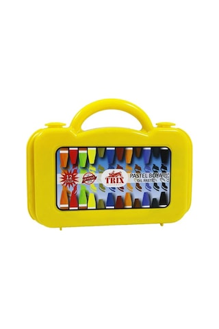 Trix 12 Renk Çantalı Pastel Boya T-277