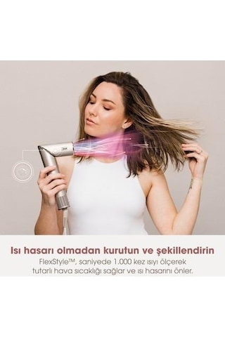 Shark Flexstyle 5in1 Stone Saç Şekillendirme Seti Gümüş