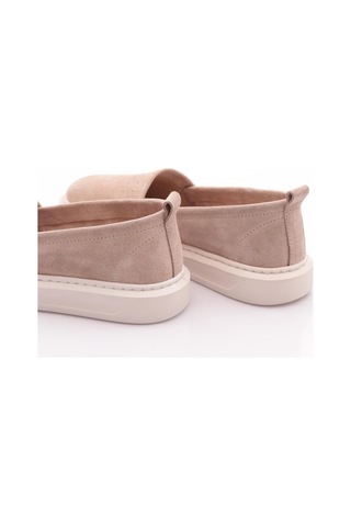 Dgn P63 Kadin İnce Taban Comfort Ayakkabi Bej Süet