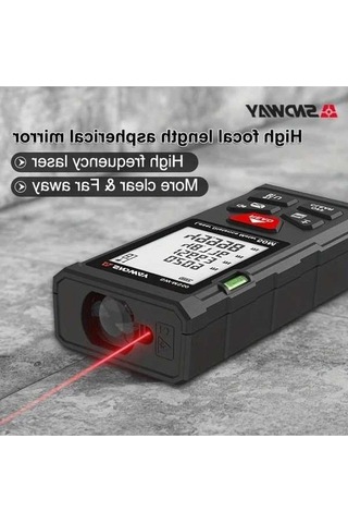 Besthome1 Dream011 Snwy Lazer Ölçer 100m 328.08 Fit Ekran Baloncuk Seviyesi Sürekli Ölçüm Profesyonel