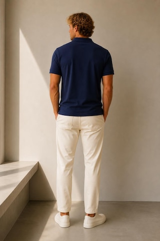 Alexandergardi Polo Yaka Düğme Detaylı T-shirt Lacivert - Kırmızı