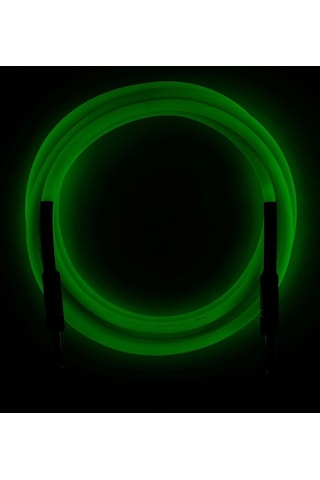 Fender 3 Metre Professional Glow İn The Dark Cable 3 Metre Yeşil Kablo