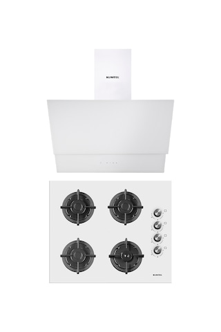 Kumtel Plus KO-40 TAHDF + DA6-835 2'li Beyaz Ankastre Set