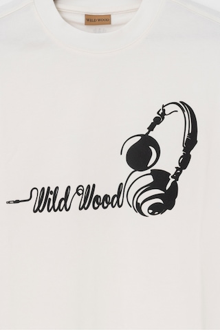 Wild Wood Garment Wild Wood "audio Rhythms" Kulaklık Kabaran Baskılı Premium Oversize T-shirt Ekru