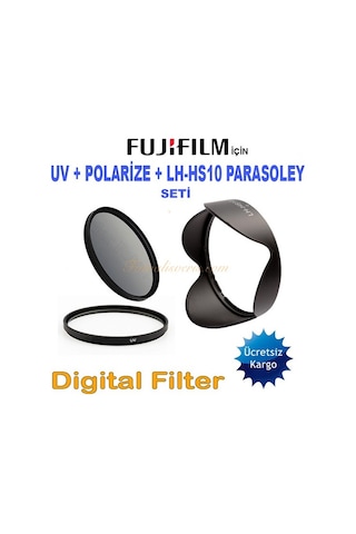 Raypro için 58Mm Uv + Polarize Filtre + Lh-Hs10 Parasoley Seti
