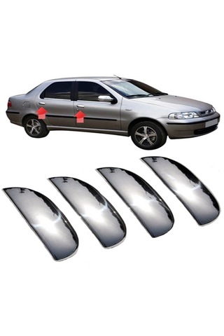 Fiat Albea 2002 Ve Sonrası Krom Kapı Kolu 4 Kapı P.çelik