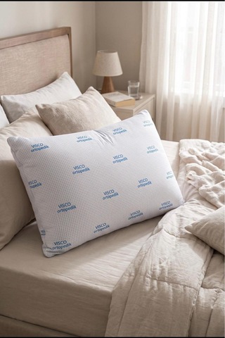 Ortopedik Yastık Visco Teknolojili Hafızalı Dolgulu Yastık 50 X 70 Cm Mavi - 942321451 Mavi