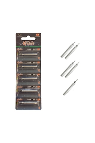 Captain 7114 Fosfor Ve Şamandra İçin Şarj Olan Pil 5li Paket