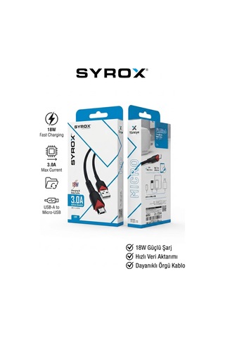 C91 18w 3.0a Hızlı Şarj Ve Data Kablosu, Usb-a To Micro-usb Dayanıklı Örgülü Kablo - Siyah C91 18w 3.0a Hızlı Şarj Ve Data Kablosu, Usb-a To Micro-usb Dayanıklı Örgülü Kablo - Siyah