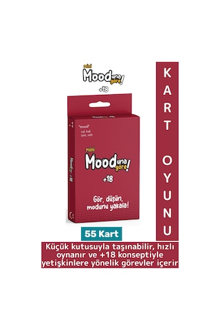 Eğlenceli Arkadaş Ortamı Sevgili Çift Parti İçki Kart Oyunu Mooduna Göre Mini +18 -55 Kart
