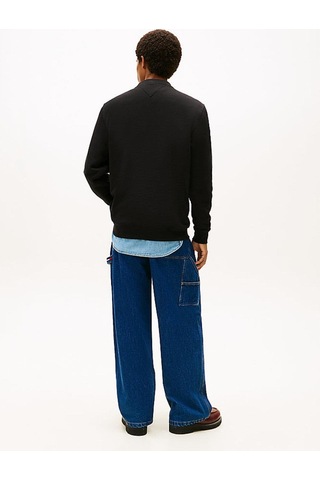 Tommy Hilfiger Tjm Regular Linear Sweatshirt-12832 Siyah