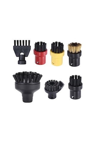 Yuvarlak Fırça Karcher Sc1 Sc2 Sc3 Sc4 Uyumlu Düz Fırça Başlığı Buharlı Temizleyici Süpürge Için Büyük Yuvarlak Fırça Temizleme Fırçası