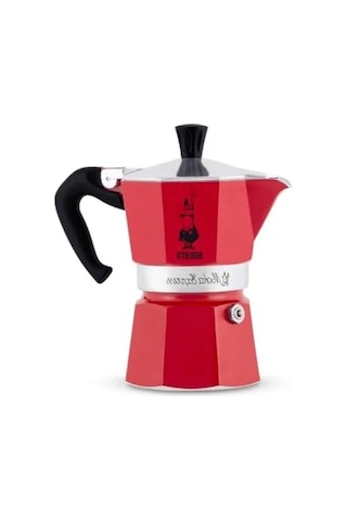6 Kişilik Espresso Kahve Pişiricisi, Kırmızı Renkli Tasarım