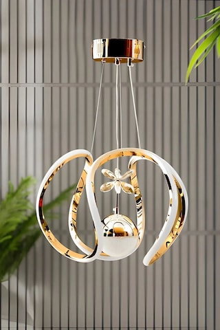 Ey-El Tasarım Modern Sarkıt Led Avize A+ Pluss Gold