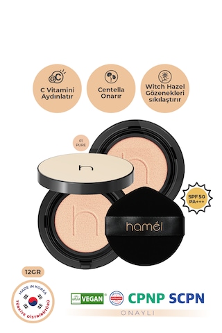 Zero Fit Cushion Kore Fondöten Spf50+ Pa+++ Refill X2 12g Pure
