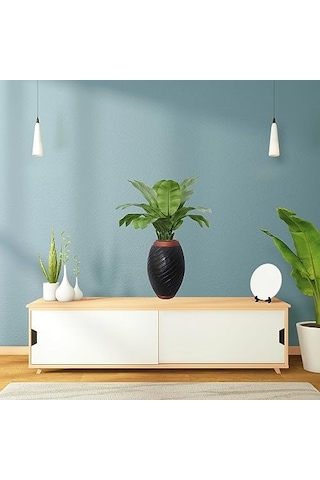 Dekoratif El Yapımı Modern Seramik Vazo 28 Cm Genel
