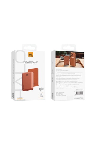 Nettech Nt-pw42 20w Pd 10000 Mah Magsafe Powerbank - Turuncu