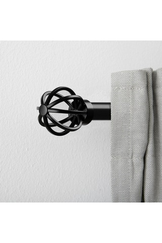 Ikea Tallbarsmal Korniş Ucu 60 Mm Siyah