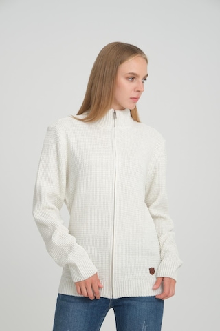 Alexander Gardi Alexandergardı Balıkçı Yaka Fermuarlı Comfort Fit Triko Hırka E22-5714 001