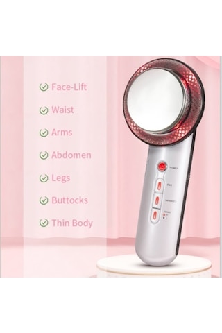 Maoyaya Üçü Bir Arada Zayıflama Aleti Ultrasonik Masaj Güzellik Aleti Uzaktan Kızılötesi Vücut Şekillendirme Makinesi, Abd Tak Gümüş