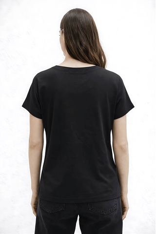 Fashion Friends Kol Detaylı Siyah Kadın Bluz 26y0309k1
