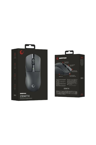 Rampage Zenıth Bt+wired+2.4g Siyah Kablosuz Paw3395 52833 Mcu Gaming Oyuncu Mouse Kdo