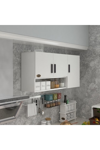 Kenzlife Hazır Mutfak Mirena32 Byz 060 120 32 Mutfak Banyo Dolabı Kapaklı Raflı