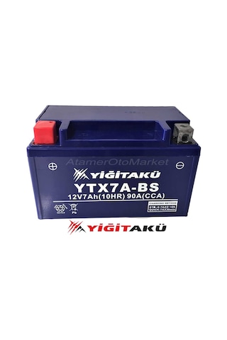 12v 7 Ah-amper Akü Ytx7a Motosiklet Aküsü-Yiğit Akü