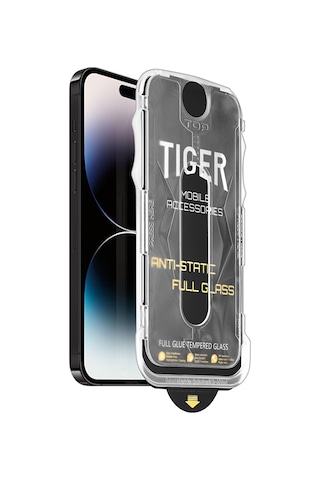 Apple iPhone 15 Uyumlu Hayalet Gizli Full Hd Otomatik Cam Ekran Koruyucu Tam Kaplayan Hizalamalı
