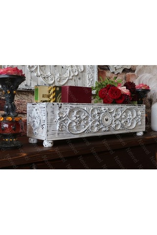 Neiwel Vintage Paris Eskitme Beyaz Kutu