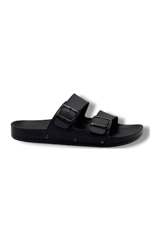 Parmi 21351-26 Anatomik Çift Bant Suya Dayanıklı Erkek Terlik 42-44 Siyah