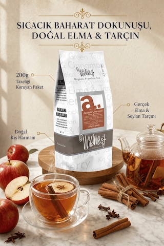 Wildwest Elma Tarçın Meyve Çayı Gurme Dökme Bitki ve Meyve Çayı 200 G