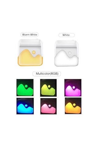 Symbee Otomatik Aydınlatma Led Gece Lambası, Işık Sensörlü, Sürekli Parlaklık Ayarlı, Ev Odaları İçin, 0.8w Enerji Tasarruflu, Avrupa Standartı, 30lm Islak Beyaz Işık Diğer