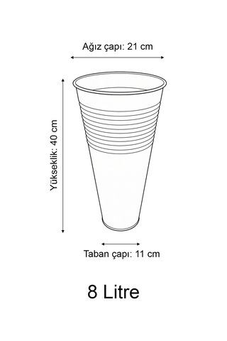 Uzun Metal Saksı & Vazo - 40 Cm Ofis Ve Ev İçin Modern Çok Amaçlı Saksılık 21x11/40 Cm Siyah