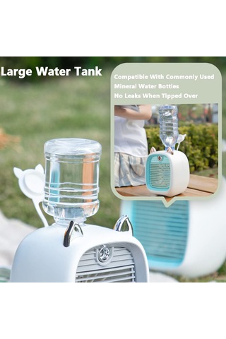 Jialan 3 Hız Taşınabilir Soğutucu Fan Mavi, 190 Ml Evaporatif
