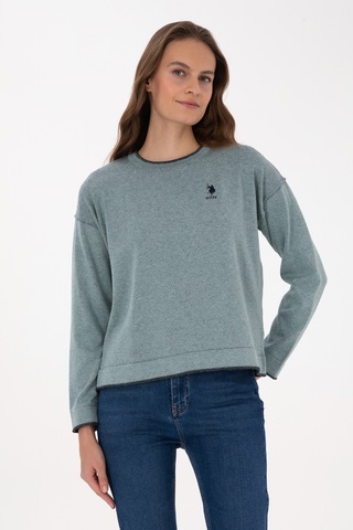 U.S. Polo Assn. Kadın Mint Bisiklet Yaka Kazak 50314675-VR090