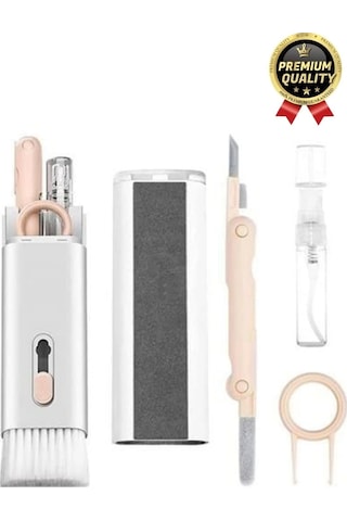 Çok Fonksiyonlu Silikon Uçlu 7 İn 1 Bilgisayar Ekranı Kulaklık Airpods Klavye Telefon Temizleme Kiti