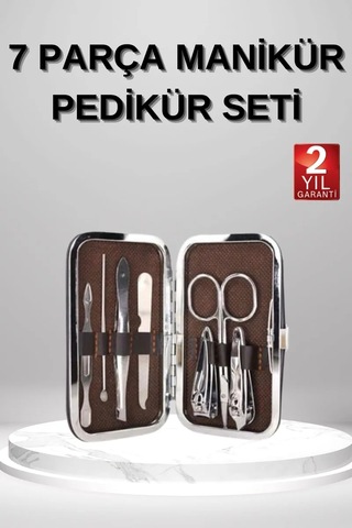 Northcity 7 Parça Manikür Pedikür Seti El Ayak Bakımı Çantası