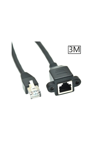 5079 Rj45 Dişi Erkek Uzatma 3M Panel Tipi Cat6 Montaj Kablosu