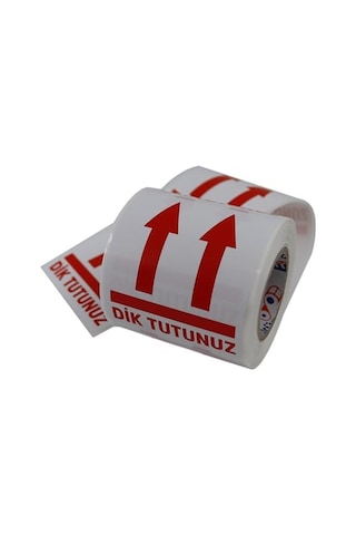 Dik Tutunuz Etiketi 70mm X 80mm Ruloda 250 Adet Kuşe Rulo Etiket Genel