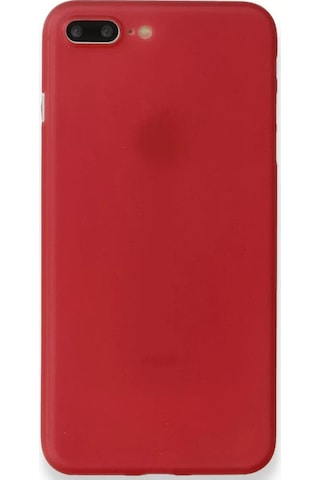 Newface Apple Uyumlu iPhone 8 Plus Kılıf Pp Ultra İnce Kapak - Kırmızı Resimdeki