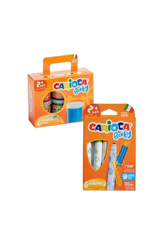 Carioca Baby Parmak Boya Ve Carioca Baby Marker 2 Adet Boyama Seti