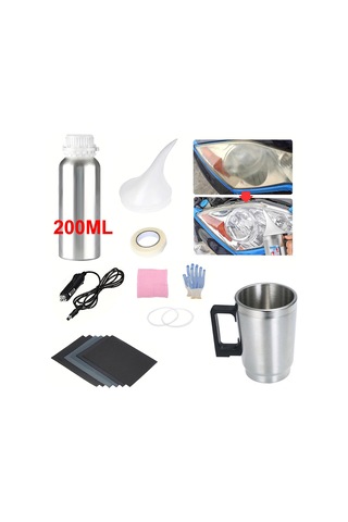 Springsun "farlar İçin Profesyonel Restorasyon Seti - 200ml Onarım Sıvısı, Eldiven Ve Aksesuarlar İle"