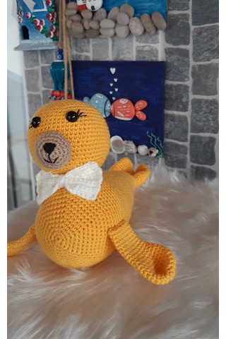 Amigurumi Oyuncak- Oyuncak Fok Sarı