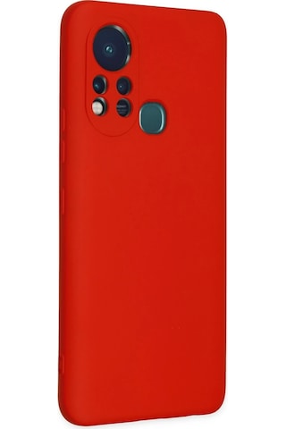Cosmotex Newface İnfinix Hot 11s Kılıf Nano İçi Kadife Silikon - Kırmızı