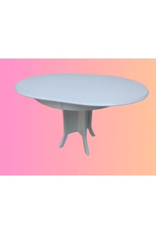 Bengimobilya Masa Baba Kutu Ayak Parlak Beyaz Model Boya 90 Cm Tabla Açılır It