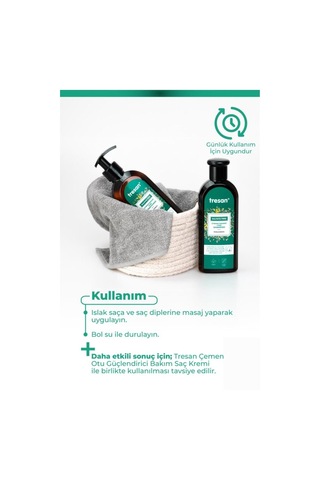 Tresan Çemen Otu Güçlendirici Sülfatsız Bakım Saç Kremi 300 Ml