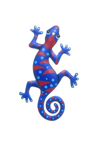 "canlı Metal Gecko Duvar Sanatı - Ev, Kafe Veya Bar Kapısı Asılı Süs İçin El İşi Kertenkele Dekoru" 6