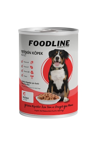 Foodline Kuzu Etli Yetişkin Köpek Konservesi 400 G
