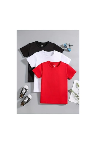 Ss Sinser 3'lü Kız Ve Erkek Çocuğu Unisex T-shirt Siyah